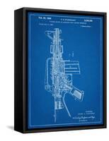M-16 Rifle Patent-null-Framed Stretched Canvas