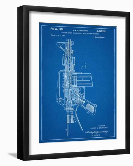 M-16 Rifle Patent-null-Framed Art Print