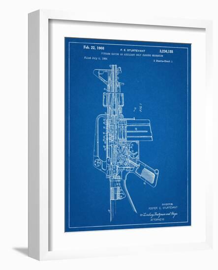 M-16 Rifle Patent-null-Framed Art Print