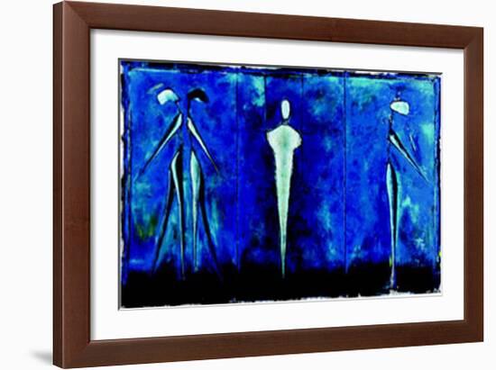 M-2 (Blue)-Heinz Felbermair-Framed Art Print