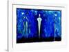 M-2 (Blue)-Heinz Felbermair-Framed Art Print