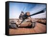 M-60 Battle Tank in Motion-Stocktrek Images-Framed Stretched Canvas