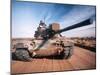 M-60 Battle Tank in Motion-Stocktrek Images-Mounted Photographic Print