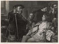 Henry IV, Falstaff and Prince Hal-M. Adamo-Framed Art Print
