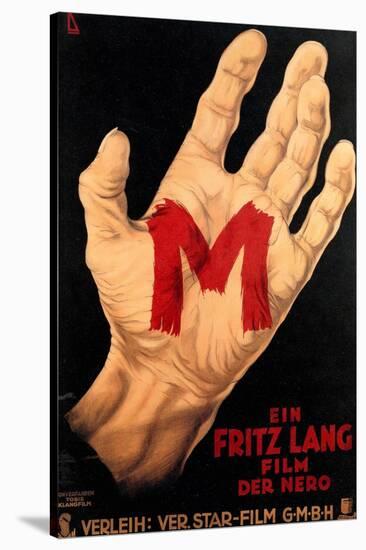 M, (AKA M - Eine Stadt Sucht Einen Morder), Poster, 1931-null-Stretched Canvas