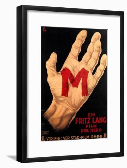 M, (AKA M - Eine Stadt Sucht Einen Morder), Poster, 1931-null-Framed Art Print