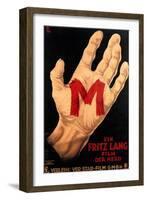 M, (AKA M - Eine Stadt Sucht Einen Morder), Poster, 1931-null-Framed Art Print
