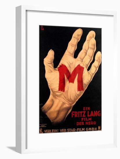 M, (AKA M - Eine Stadt Sucht Einen Morder), Poster, 1931-null-Framed Art Print