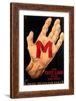 M, (AKA M - Eine Stadt Sucht Einen Morder), Poster, 1931-null-Framed Art Print