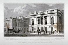 Pall Mall East, Westminster, London, 1828-M Barrenger-Giclee Print