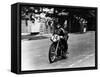 M Barrington on a Moto Guzzi Bike, Isle of Man Tt, 1949-null-Framed Stretched Canvas