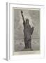 M Bartholdi's Statue of Liberty Illuminating the World, at the Entrance to the Harbour, New York-null-Framed Giclee Print