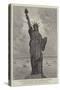 M Bartholdi's Statue of Liberty Illuminating the World, at the Entrance to the Harbour, New York-null-Stretched Canvas