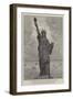 M Bartholdi's Statue of Liberty Illuminating the World, at the Entrance to the Harbour, New York-null-Framed Giclee Print