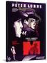 M, Belgian Movie Poster, 1931-null-Stretched Canvas