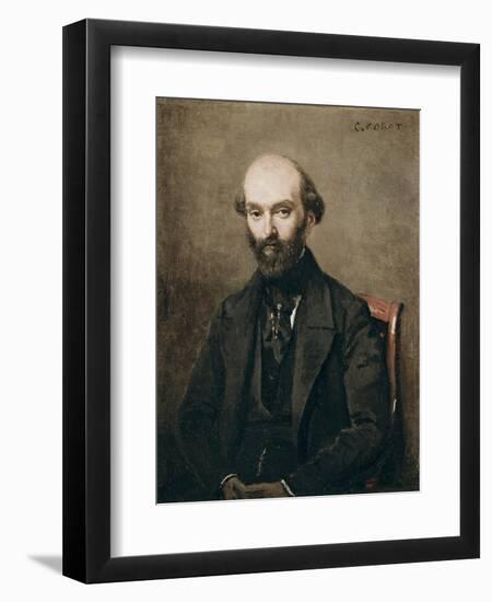 M. Bison, 1852-Jean-Baptiste-Camille Corot-Framed Premium Giclee Print