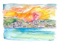 Amore Amalfi Incredible Unforgettable View in Golden Sunlight-M. Bleichner-Art Print