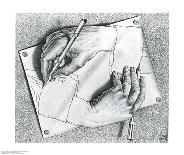 High and Low-M^ C^ Escher-Art Print