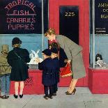 "Bunnies for Sale" Saturday Evening Post Cover, April 12, 1952-M. Coburn Whitmore-Giclee Print