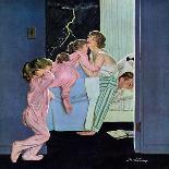 "Father Takes Picture of Baby in Hospital," Saturday Evening Post Cover, March 11, 1961-M. Coburn Whitmore-Giclee Print