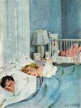 "Father Takes Picture of Baby in Hospital," Saturday Evening Post Cover, March 11, 1961-M. Coburn Whitmore-Framed Giclee Print