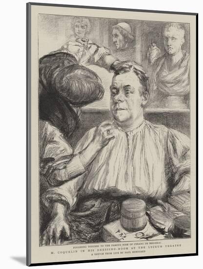 M Coquelin in His Dressing-Room at the Lyceum Theatre-Charles Paul Renouard-Mounted Giclee Print