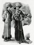 Women Wearing Fur-Lined Winter Coats-M.D. Morgon-Art Print