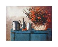 Flowers on Gramma's Sideboard I-M^ De Flaviis-Art Print