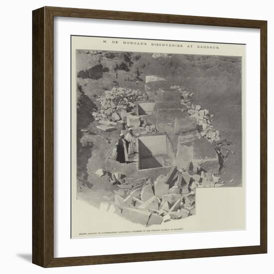 M De Morgan's Discoveries at Dahshur-Charles Auguste Loye-Framed Giclee Print