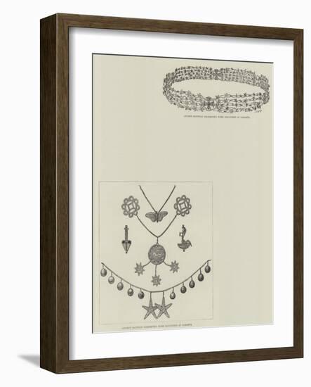 M De Morgan's Discoveries at Dahshur-null-Framed Giclee Print