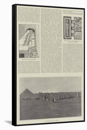 M De Morgan's Discoveries at Dahshur-null-Framed Stretched Canvas