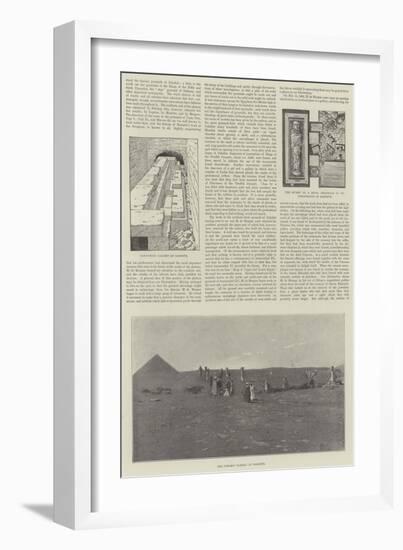 M De Morgan's Discoveries at Dahshur-null-Framed Giclee Print