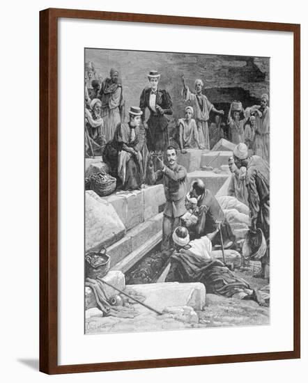 M. De Morgan Uncovering Mummy-null-Framed Giclee Print