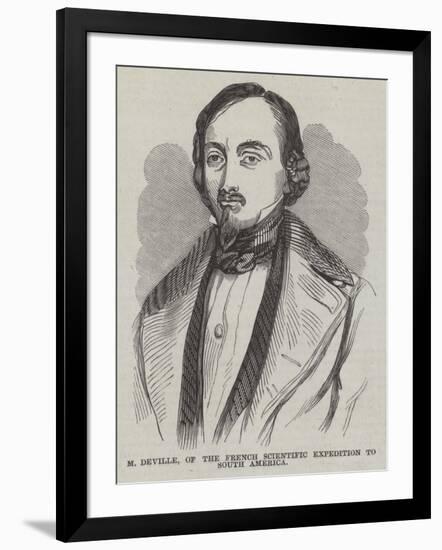 M Deville, of the French Scientific Expedition to South America-null-Framed Giclee Print