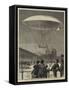 M Dupuy De Lome's New Navigating Balloon, the Ascent at Fort Vincennes-null-Framed Stretched Canvas