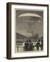 M Dupuy De Lome's New Navigating Balloon, the Ascent at Fort Vincennes-null-Framed Giclee Print