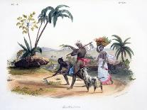 Gardeners Cultivating Vegetables, 1827-35-M.E. Burnouf-Laminated Giclee Print