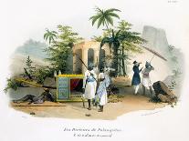 Gardeners Cultivating Vegetables, 1827-35-M.E. Burnouf-Laminated Giclee Print