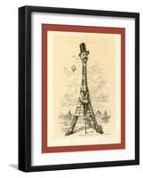 M. Eiffel, Our Artist's Latest Tour De Force, June 29, 1889-Edward Linley Sambourne-Framed Giclee Print