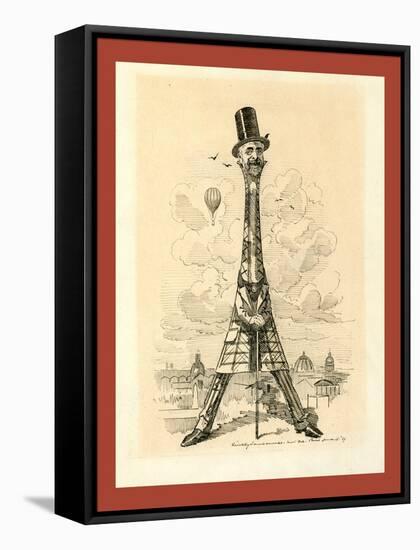 M. Eiffel, Our Artist's Latest Tour De Force, June 29, 1889-Edward Linley Sambourne-Framed Stretched Canvas