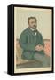M Emile Zola, French Realism, 24 January 1880, Vanity Fair Cartoon-Theobald Chartran-Framed Stretched Canvas