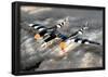 M F Winter Lockheed P-38 Lightning WWII Photo Print Poster-null-Framed Poster