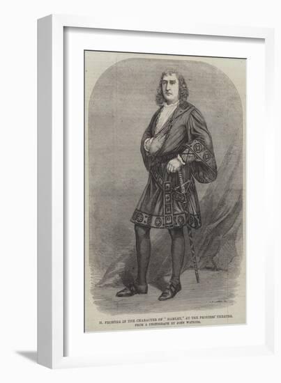 M Fechter in the Character of Hamlet, at the Princess' Theatre-null-Framed Giclee Print