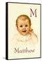 M for Matthew-Ida Waugh-Framed Stretched Canvas