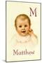 M for Matthew-Ida Waugh-Mounted Art Print
