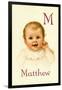 M for Matthew-Ida Waugh-Framed Art Print