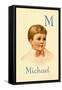 M for Michael-Ida Waugh-Framed Stretched Canvas