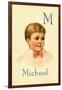 M for Michael-Ida Waugh-Framed Art Print