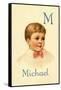 M for Michael-Ida Waugh-Framed Stretched Canvas