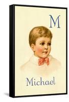 M for Michael-Ida Waugh-Framed Stretched Canvas
